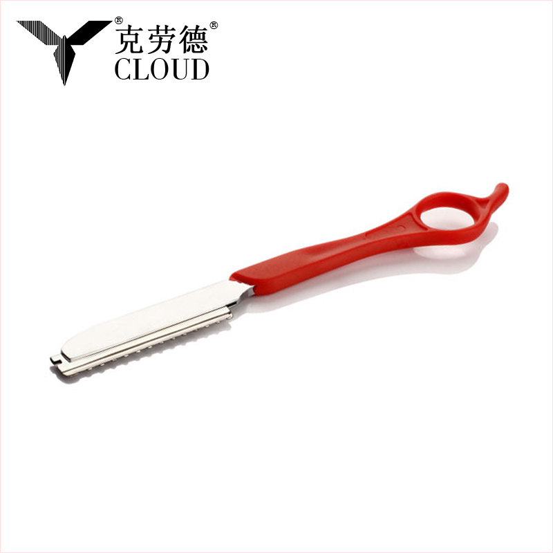 চুল কাটার রেজার স্টেইনলেস স্টীল স্ট্রেইট রেজার (প্লাস্টিক হ্যান্ডেল)