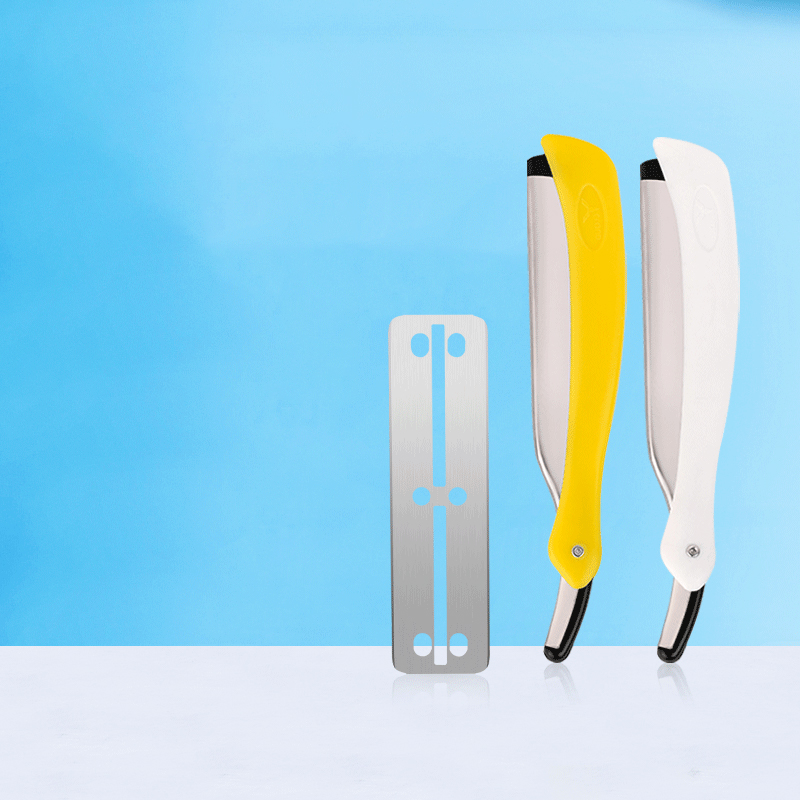 পোর্টেবল ফোল্ডেবল দাড়ি ভ্রু ট্রিমিং 77 ব্লেড স্ট্রেইট রেজার