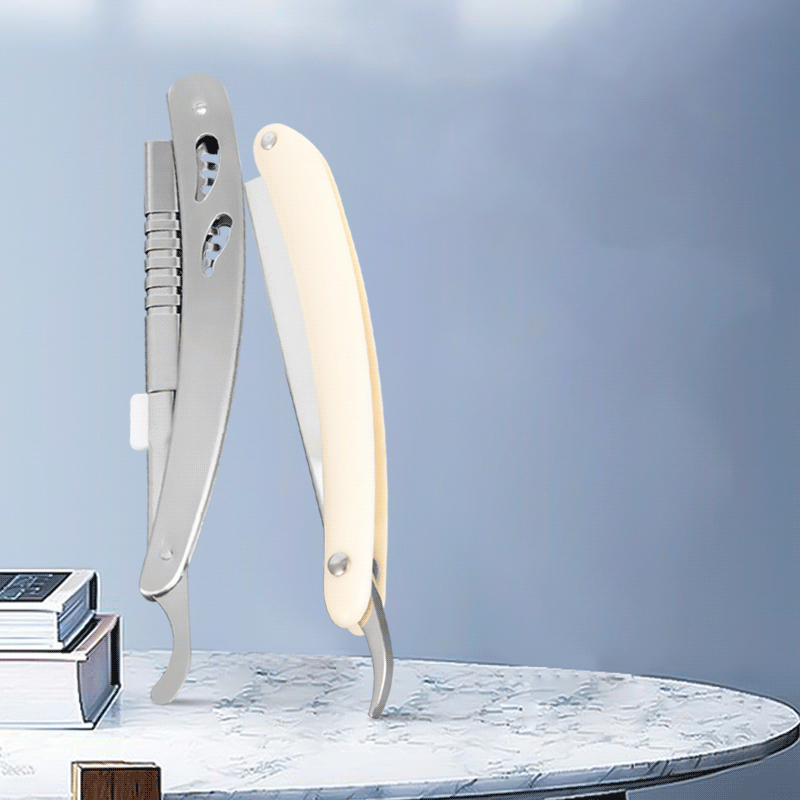 টেকসই স্টেইনলেস স্টীল ঢেউতোলা সোজা রেজার হ্যান্ডেল