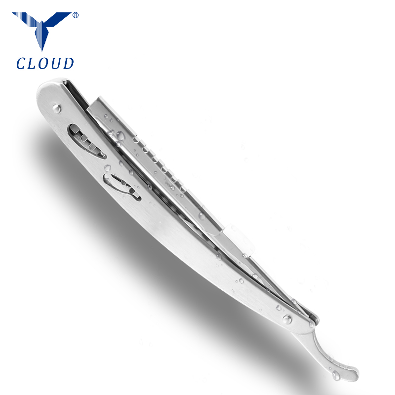 টেকসই স্টেইনলেস স্টীল ঢেউতোলা সোজা রেজার হ্যান্ডেল