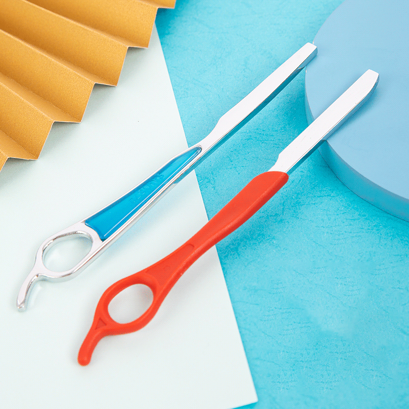 চুল কাটার রেজার স্টেইনলেস স্টীল স্ট্রেইট রেজার (প্লাস্টিক হ্যান্ডেল)