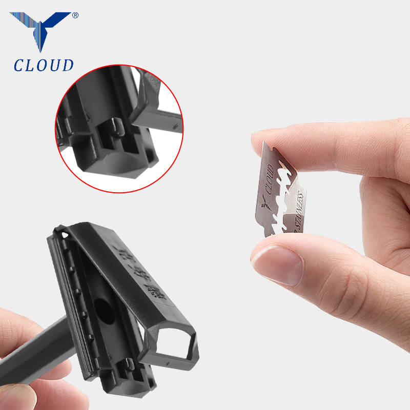 ট্র্যাভেল পোর্টেবল 74 ব্লেড প্লাস্টিক টি-আকৃতির রেজার