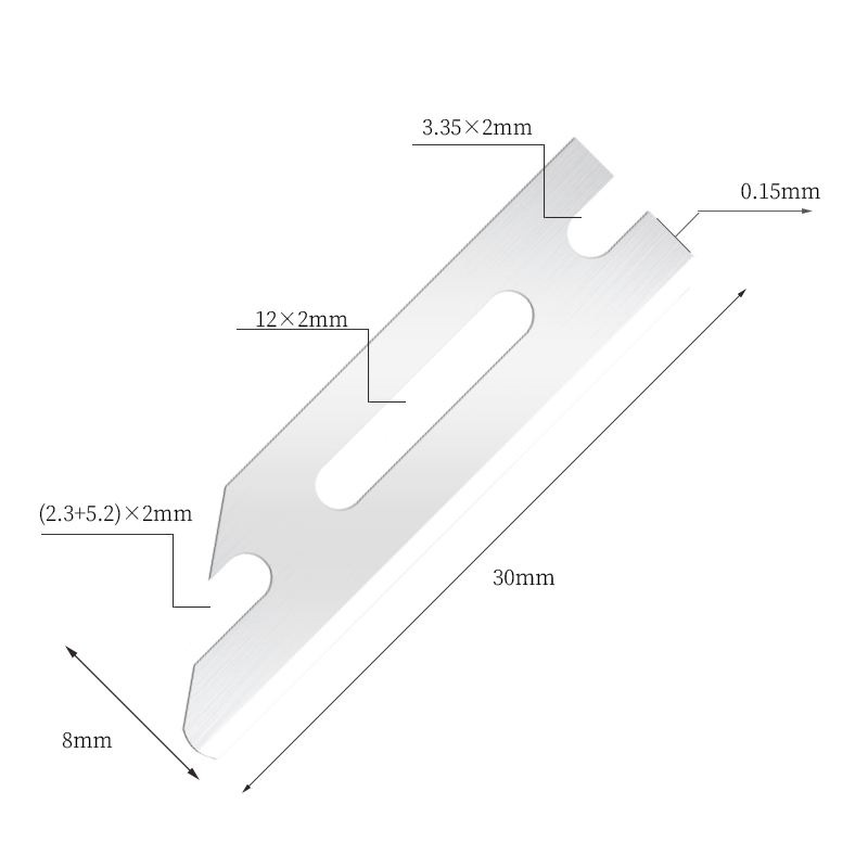 পোর্টেবল আল্ট্রা-মসৃণ স্টেইনলেস স্টীল শেপিং রেজার ব্লেড