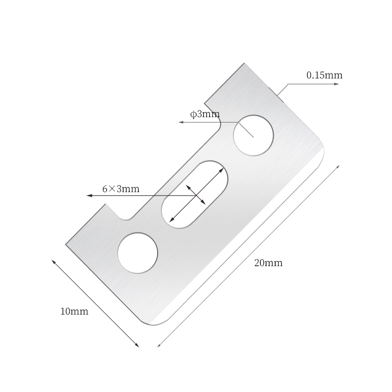 একক-পার্শ্বযুক্ত কাটিয়া প্রান্ত স্টেইনলেস স্টীল ভ্রু রেজার ব্লেড