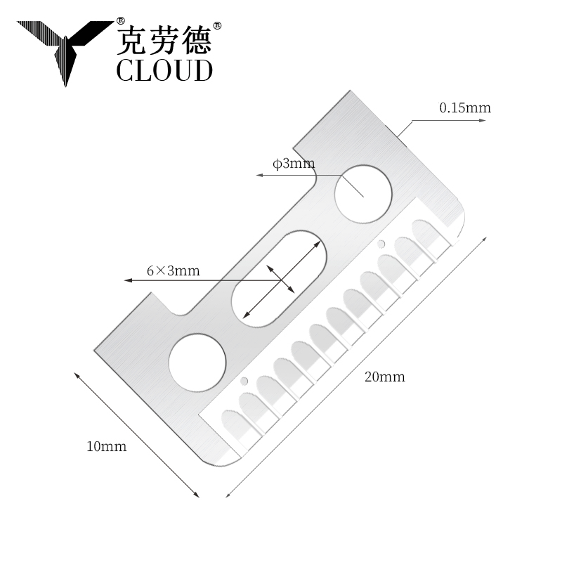 একক-পার্শ্বযুক্ত কাটিয়া প্রান্ত স্টেইনলেস স্টীল ভ্রু রেজার ব্লেড