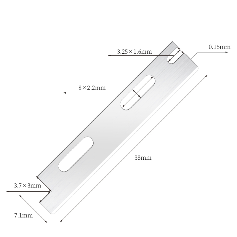 বহু-ব্যবহারযোগ্য পুনঃব্যবহারযোগ্য স্টেইনলেস স্টীল ভ্রু রেজার ব্লেড