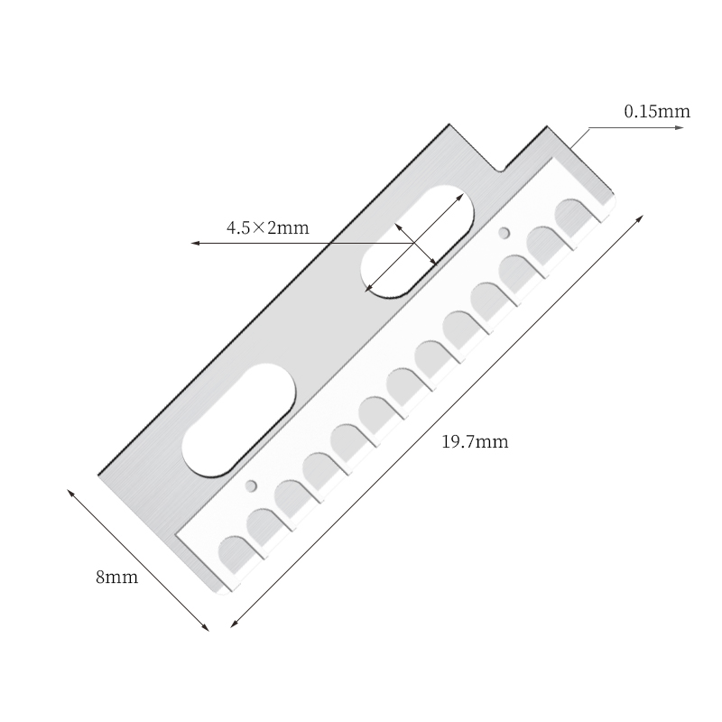 স্পষ্টতা তীক্ষ্ণ স্টেইনলেস স্টীল ভ্রু শেপিং ছুরি ব্লেড