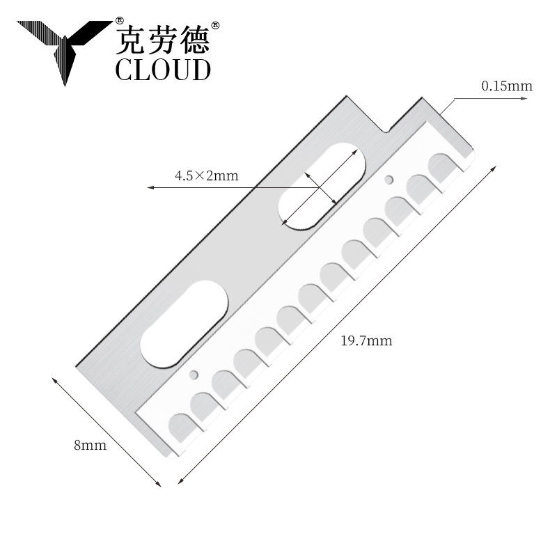 স্পষ্টতা তীক্ষ্ণ স্টেইনলেস স্টীল ভ্রু শেপিং ছুরি ব্লেড