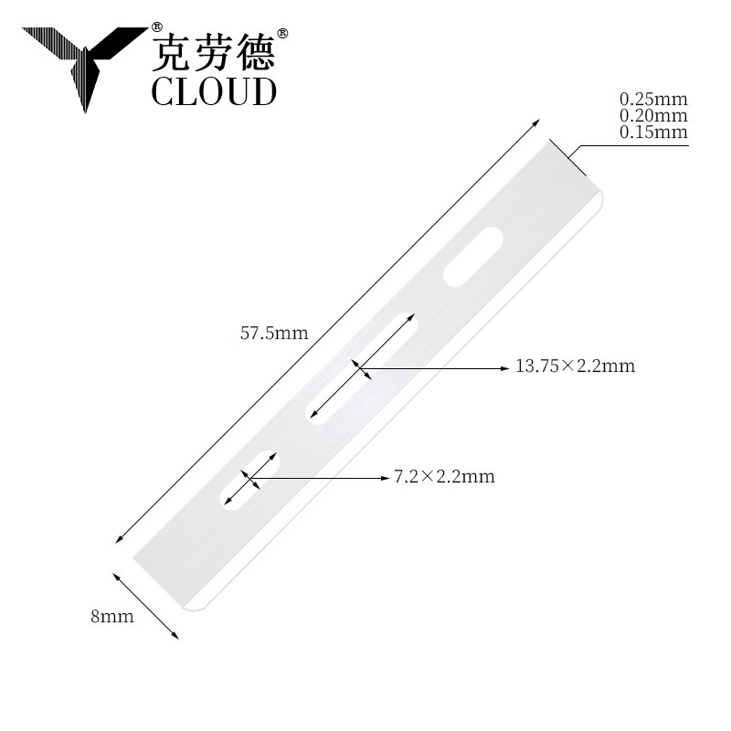 স্টেইনলেস স্টীল একক প্রান্ত চুল কাটা ব্লেড